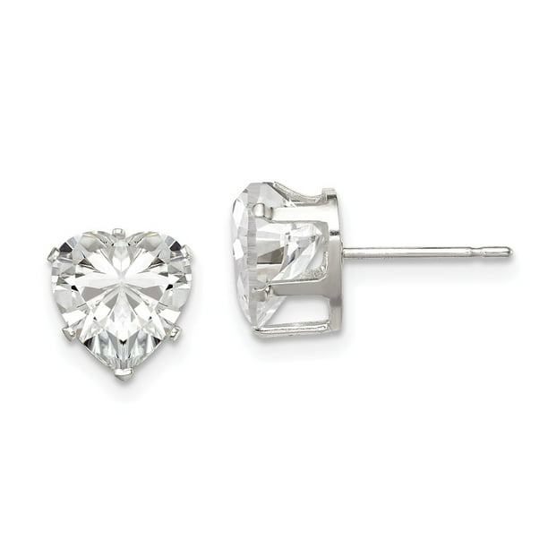 Solid 925 Sterling Silver Cubic Zirconia CZ Pave Black Enamel Square Post Studs Earrings 8mm x 8mm Solid 925 Sterling Silver Cubic Zirconia CZ Pave Black Enamel Square Post Studs Earrings 8mm x 8mm